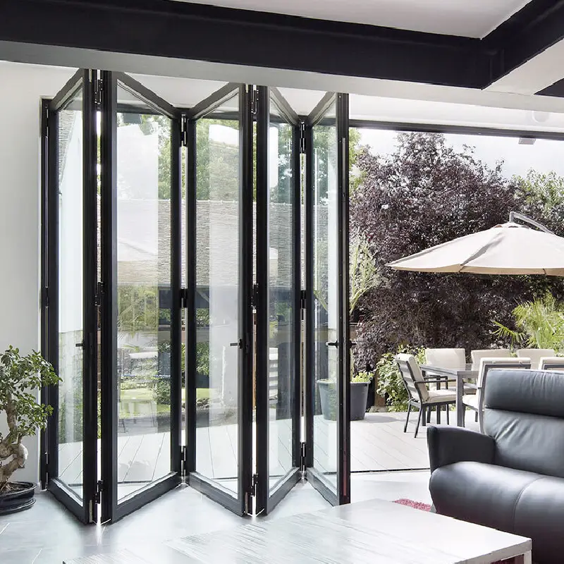 Folding glass doors 4